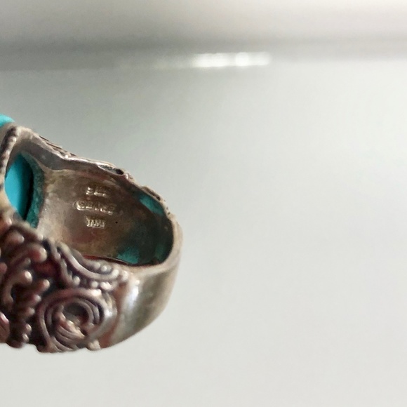 Silver Turquoise Ring - Picture 6 of 12